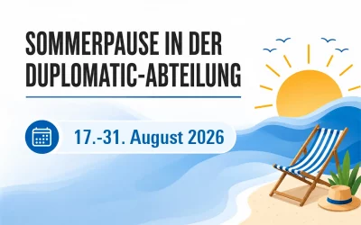Sommerpause in der Duplomatic-Abteilung